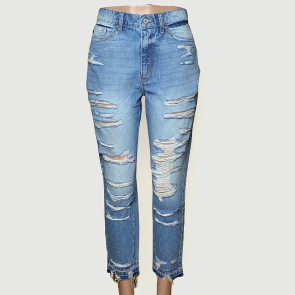 Rainbow Thread KanCan Boyfriend Jeans - Picture 2 of 5